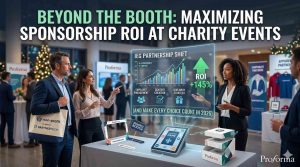 maximizing sponsorship ROI at charity events with Proforma promotional products