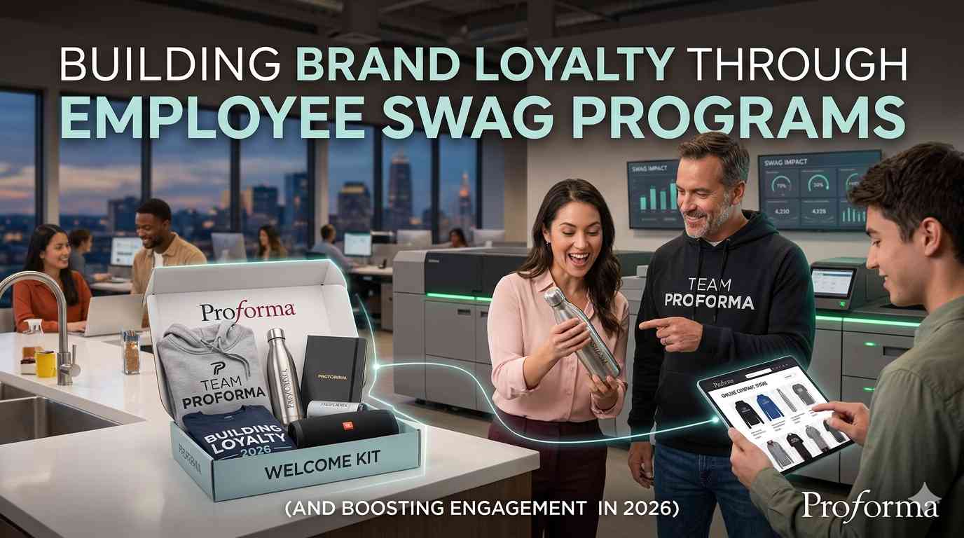 building brand loyalty through employee swag programs with Proforma