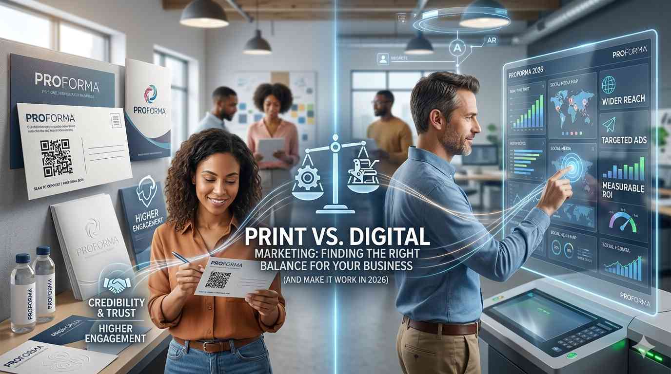 print vs digital marketing finding the right balance for your business